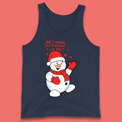 Snowman Christmas Tank Top