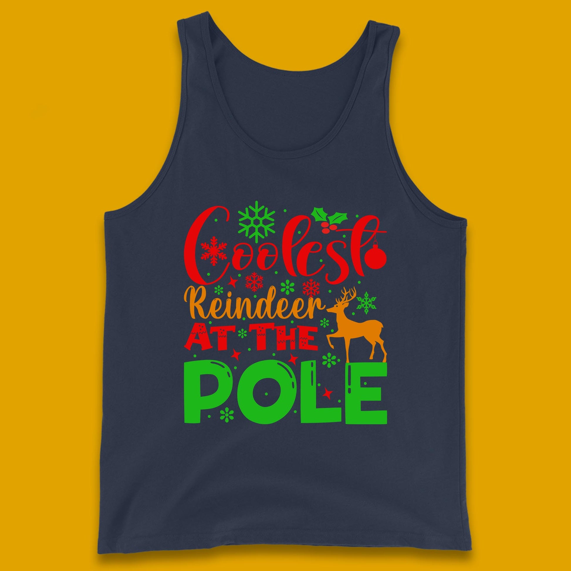 coolest reindeer tank top
