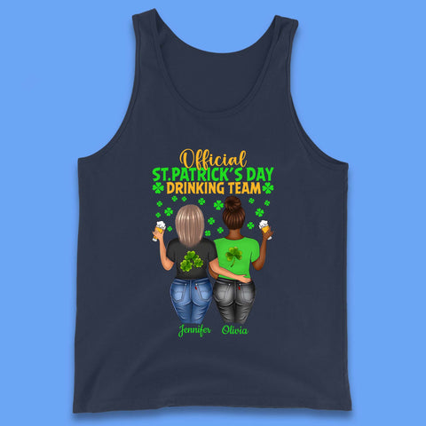 Personalised St. Patrick's Day Drinking Team Tank Top