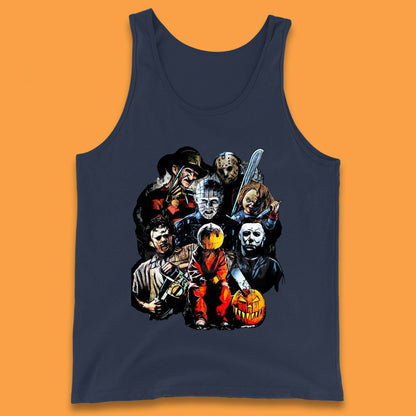 Halloween Horror Movie Characters Friends Halloween Villians Serial Killers Tank Top