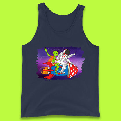 Alien & Astronaut Rocket Ship Tank Top