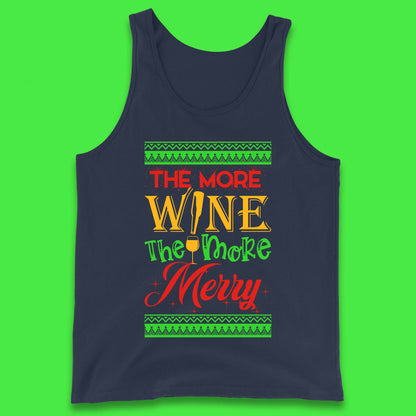 More Wine More Merry Christmas Tank Top