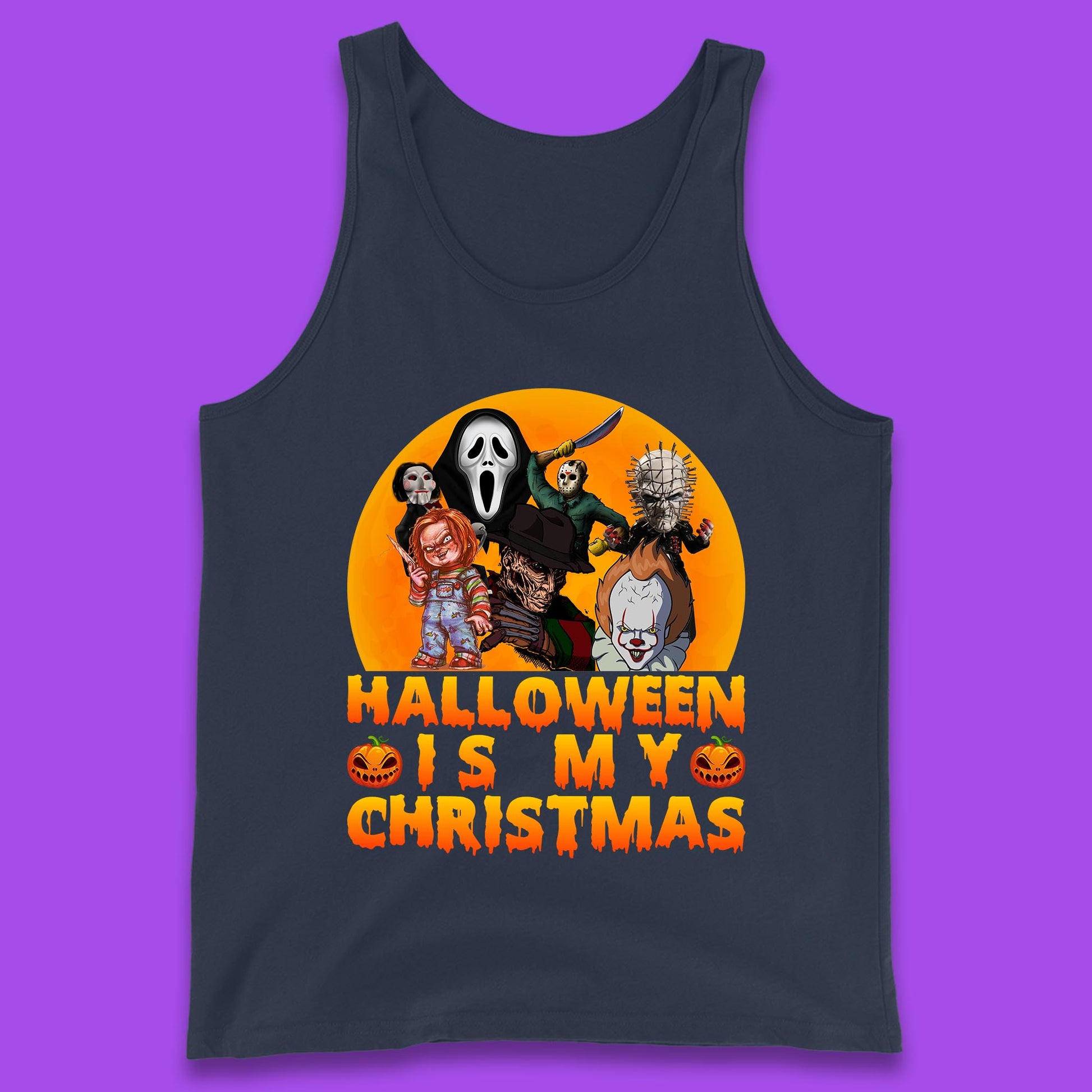 iconic horror movie characters tank top