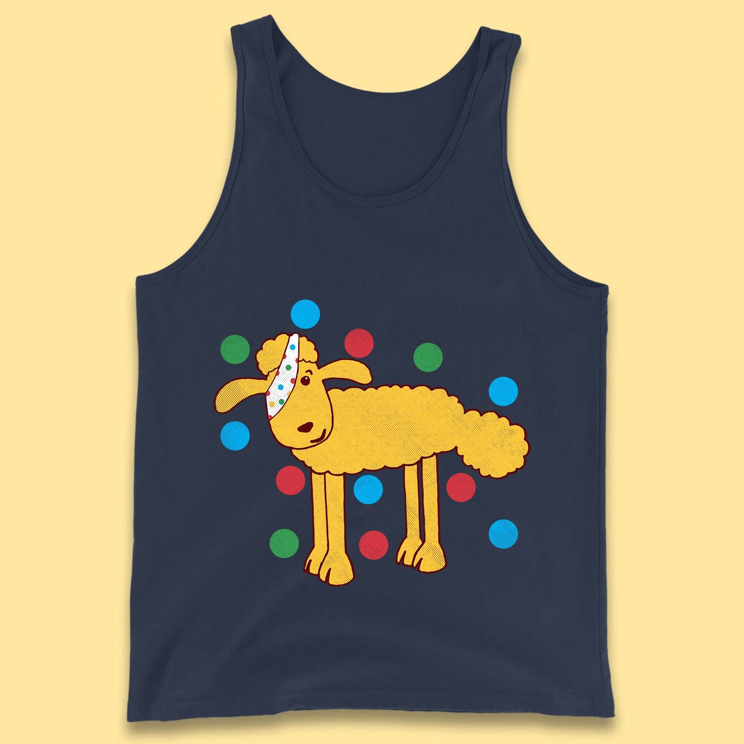 Spotty Pudsey Sheep Children In Need Dotty Spot Charity Raising Pudsey Sheep Tank Top