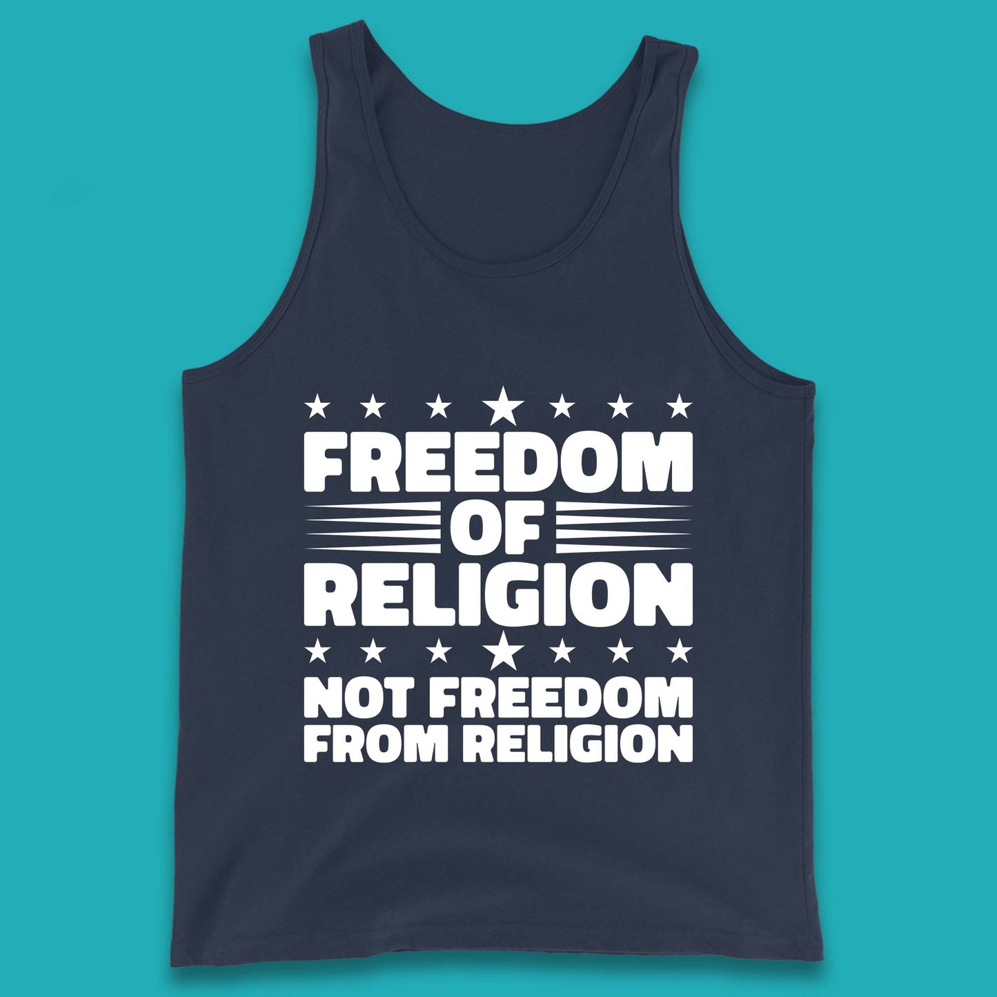 Freedom Of Religion Not Freedom From Religion Separation Of Church Of State Anti-Fascist Tank Top