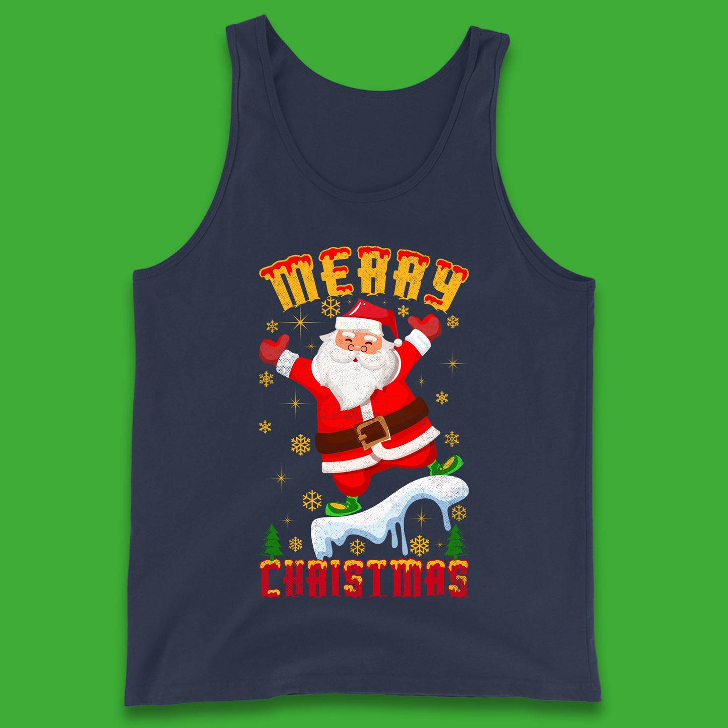 merry christmas santa claus tank top