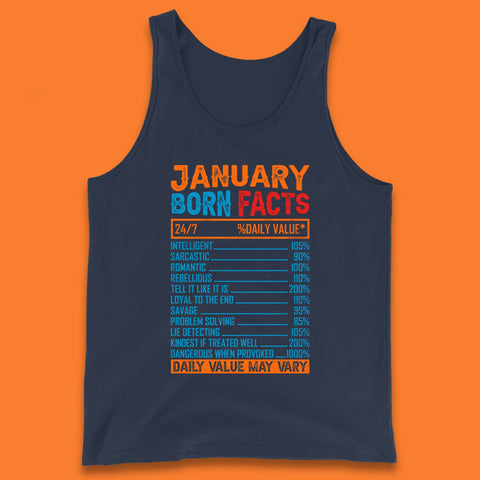 January Born Facts Tank Top