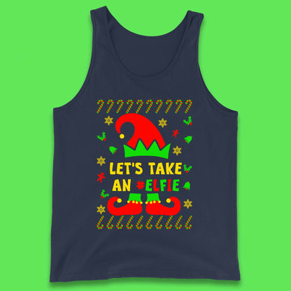 Let's Take An Elfie Christmas Tank Top