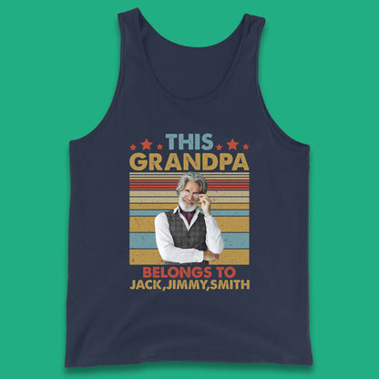 Personalised This Grandpa Belongs To Tank Top