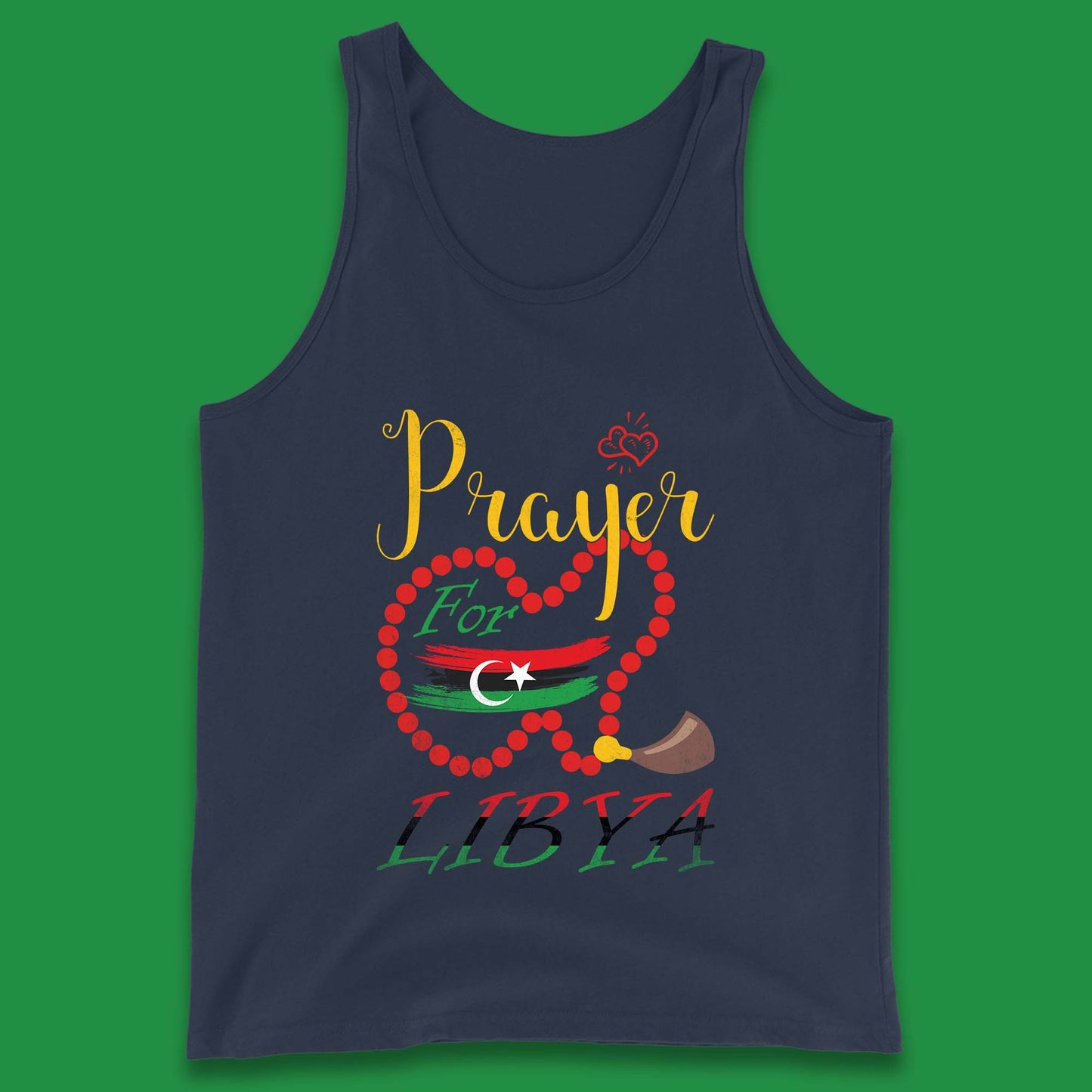 Prayer For Libya Help Libya Flood Solidarity Stand With Libya Tank Top