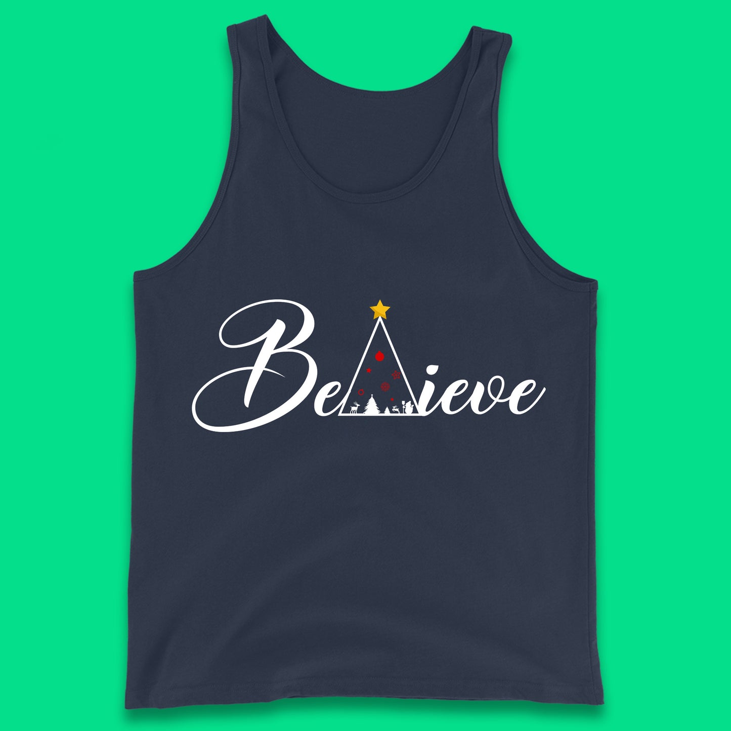 believe christmas tank top