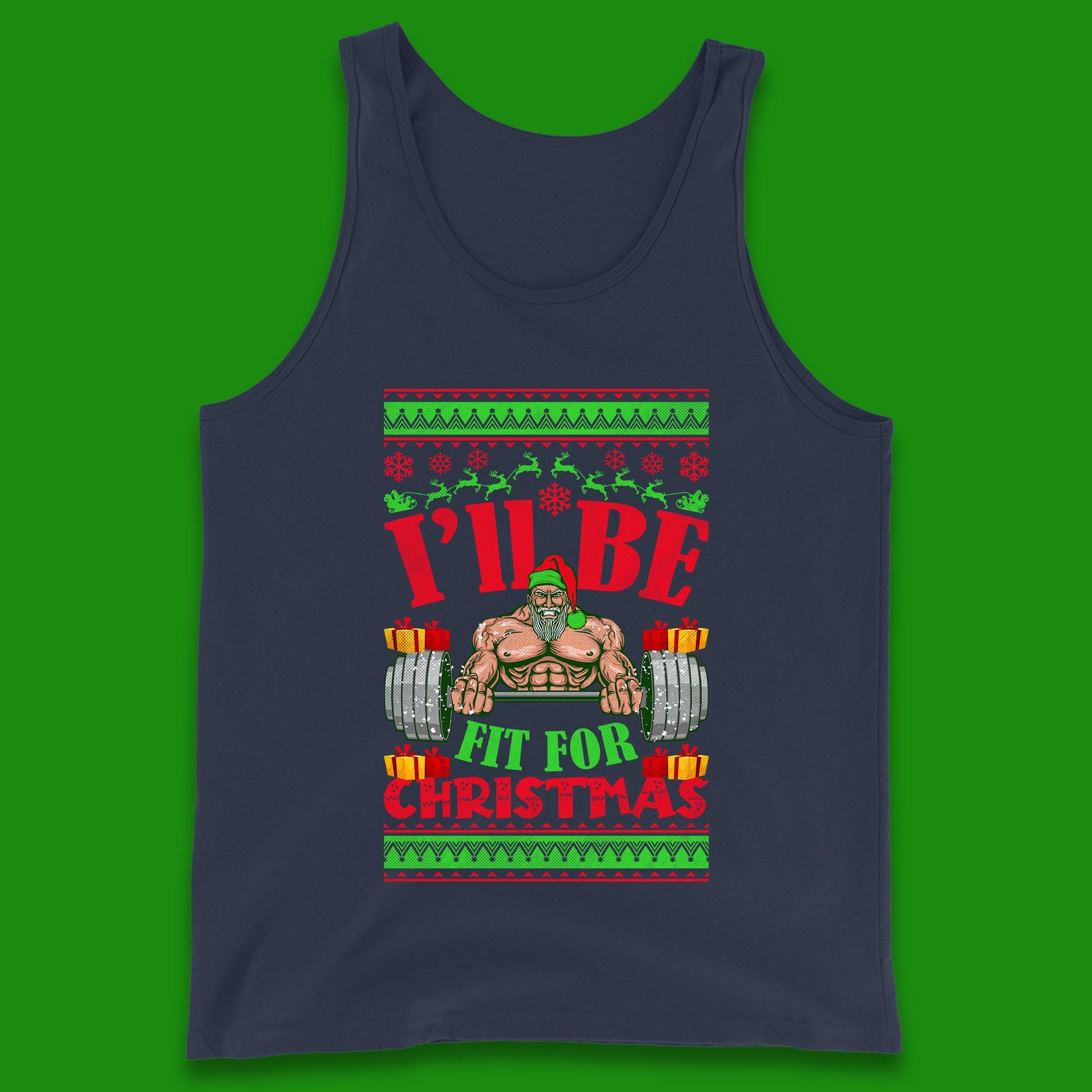 christmas gym tank top