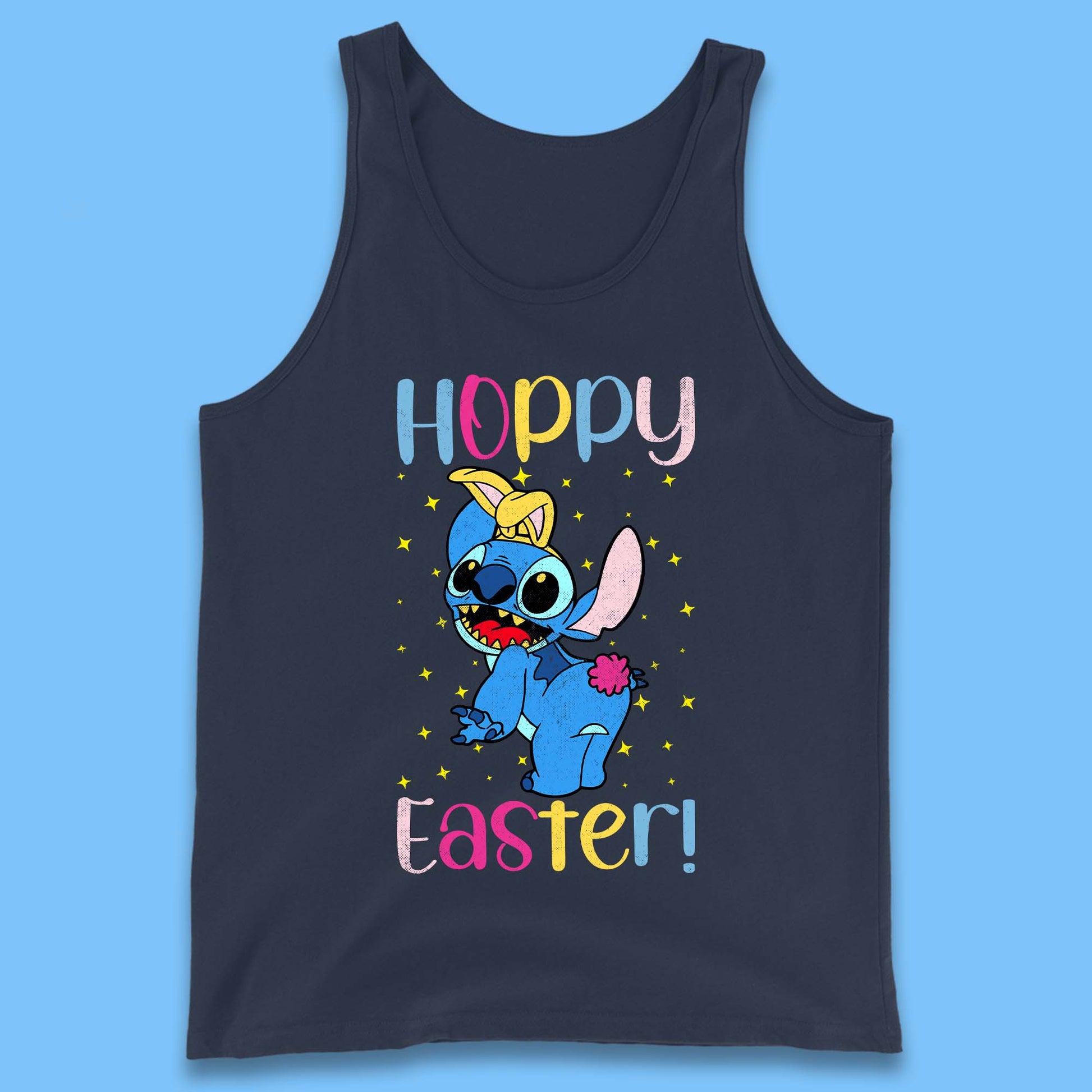 Stitch Easter Bunny Vest T Shirt