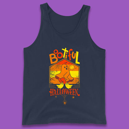 Bootiful Halloween Funny Ghost Big Butt Thick Halloween Ghost Booty Funny Humor Offensive Tank Top