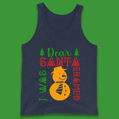 snowman christmas tank top