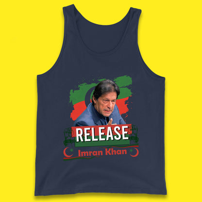 Release Imran Khan Prisoner No 804 Nation Stand With Imran Khan Pakistan Behind You Skipper Tank Top
