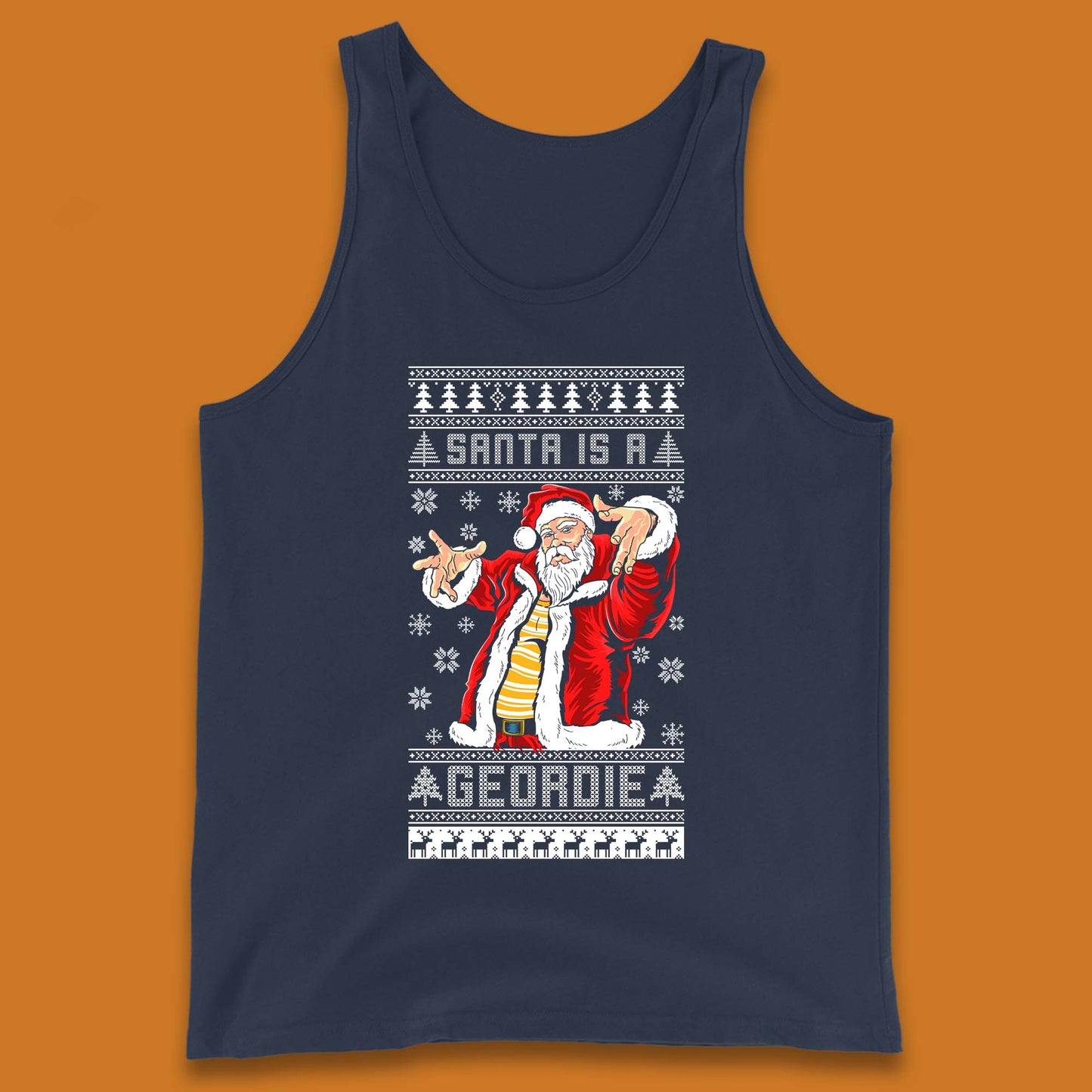 Santa Is A Gerodie Christmas Tank Top