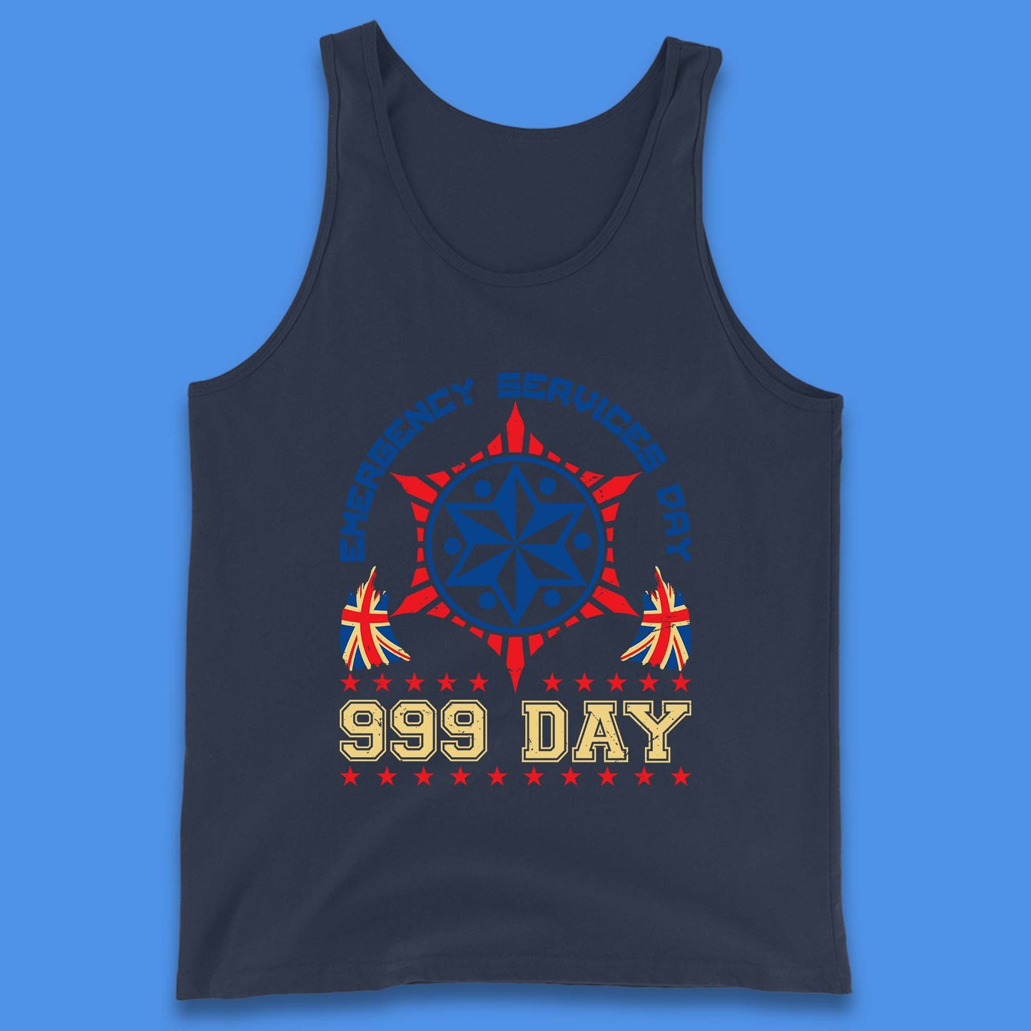 Emergency Services Day 999 Days United Kingdom Annual Holiday Emergency Services First Responder Tank Top
