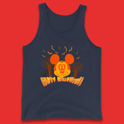 Happy Halloween Mickey Mouse Horror Scary Spooky Jack Face Halloween Disney Trip Tank Top