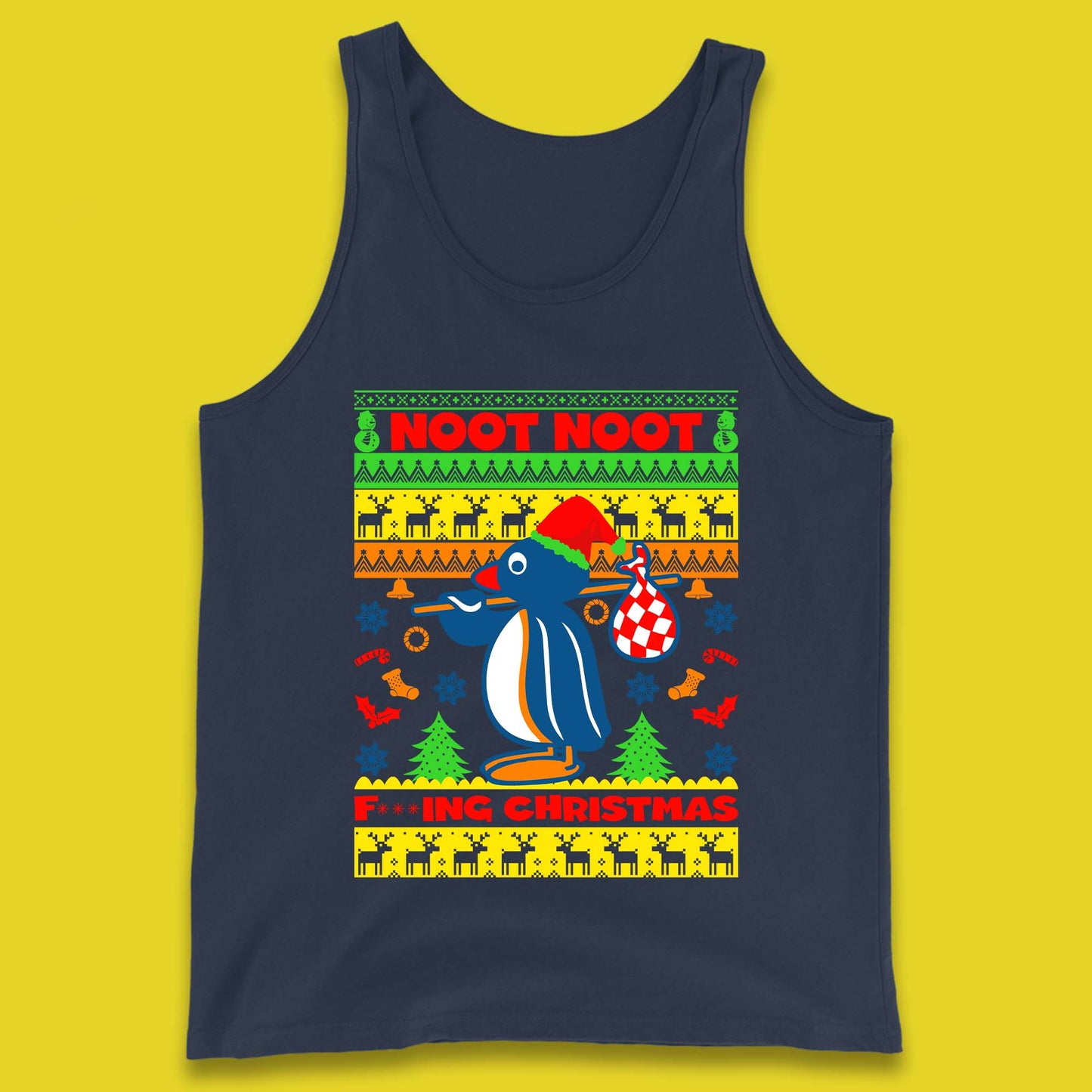 Penguin Noot Noot Christmas Tank Top