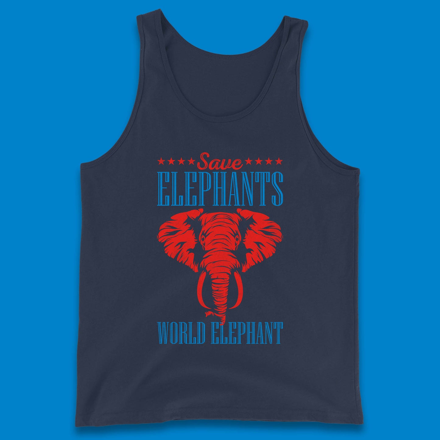 Save The Elephants World Elephant Day Zoo Animal Wildlife Tank Top