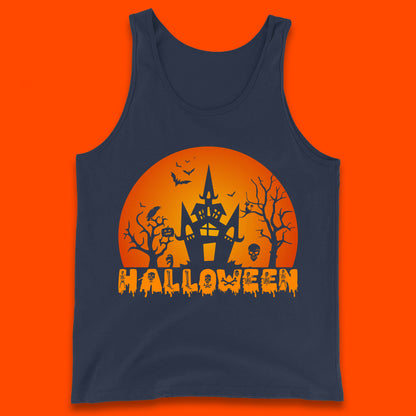 Halloween Horror Scary Hunted House Scary Spooky Night Festive Gift Tank Top
