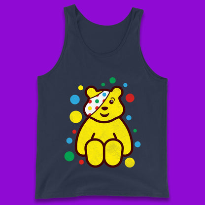 Children In Need Sitting Spotty Pudsey Bear Charity Raising Spotty Day Tank Top