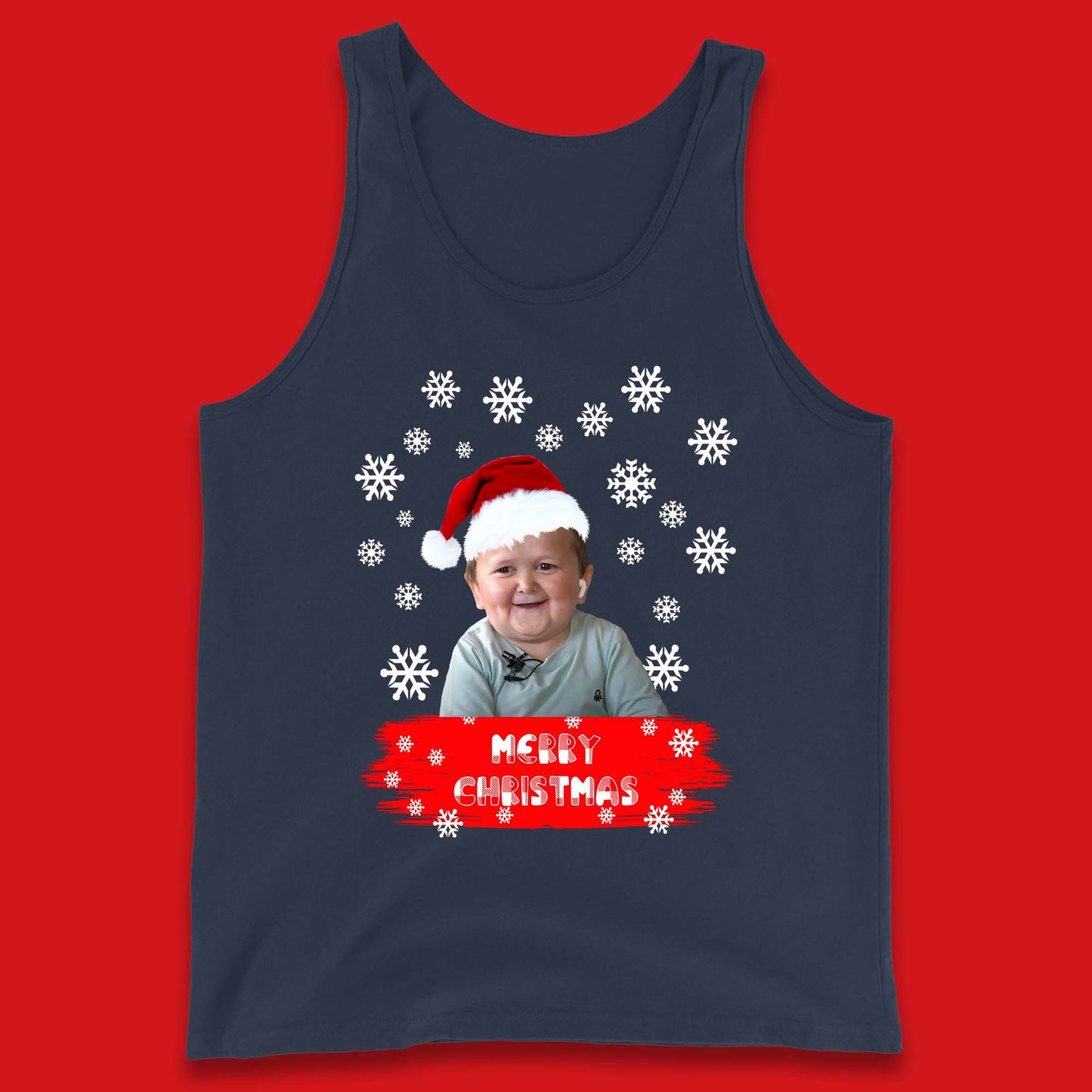 Merry Christmas Hasbulla Snowflakes Tank Top