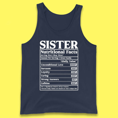 Sister Nutrition Facts Tank Top