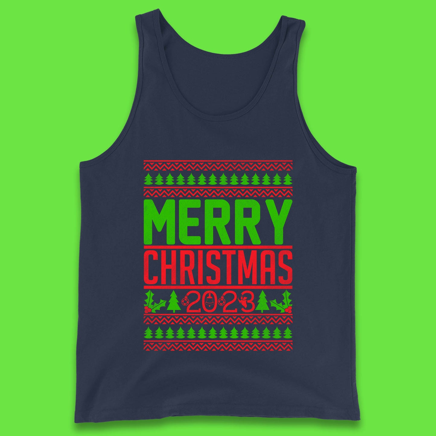 Merry Christmas 2023 Winter Holiday Festive Celebration Xmas Gift Tank Top