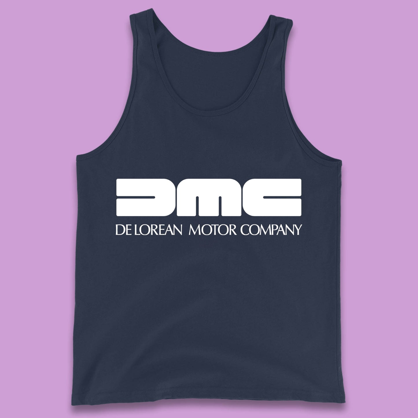 DeLorean Motor Company (DMC) Vintage Logo Back To The Future Tank Top