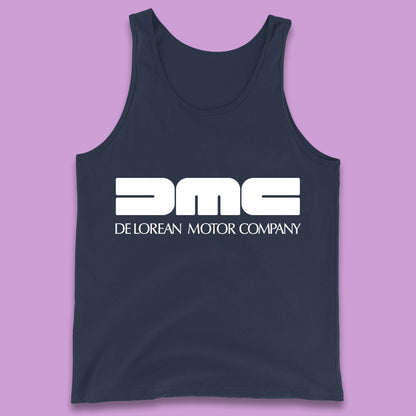 DeLorean Motor Company (DMC) Vintage Logo Back To The Future Tank Top