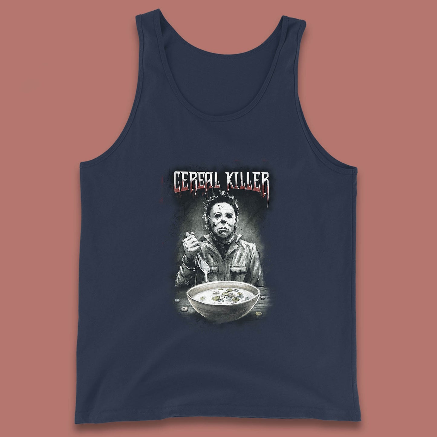 Michael Myers Cereal Killer Halloween Serial Killer Horror Movie Character Tank Top