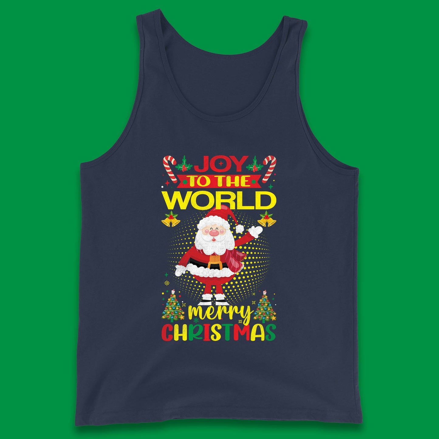 joy to the world christmas tank top