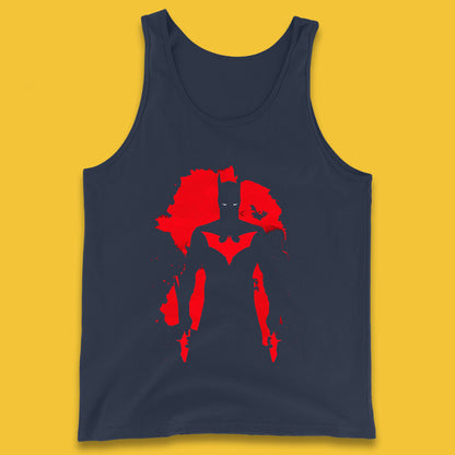 Batman Beyond Rises As A Warrior Of Justice Distressed Portrait Art DC Comics Superhero Tank Top