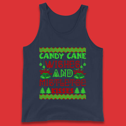 candy cane christmas tank top
