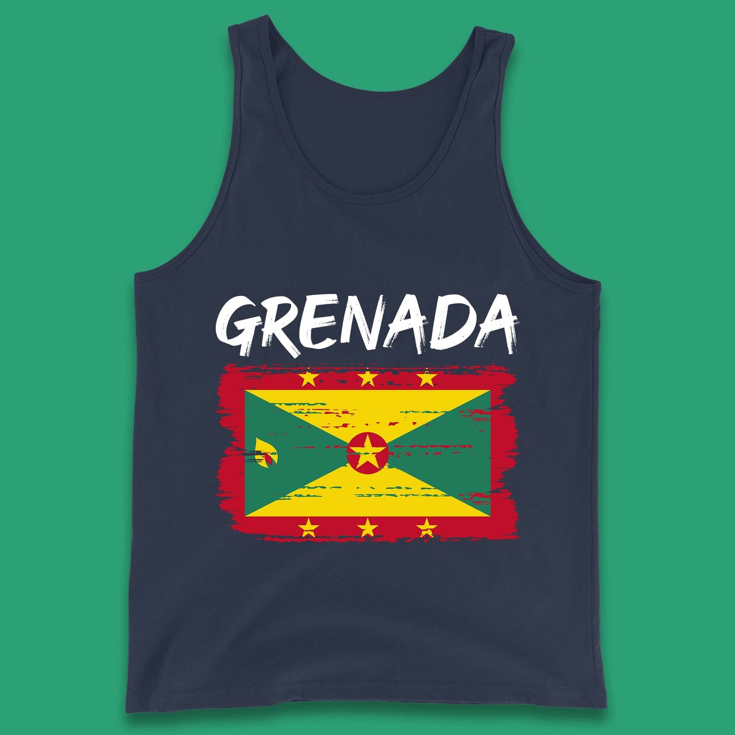 Grenada Flag Distressed Grenadian Heritage Country In The Caribbean Tank Top
