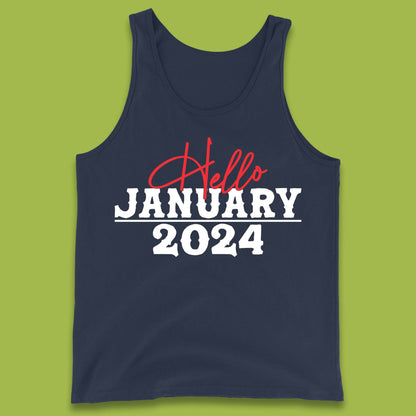 Hello January 2024 Tank Top