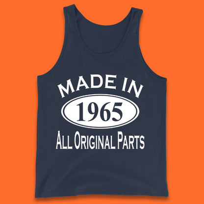 Made In 1965 All Original Parts Vintage Retro 58th Birthday Funny 58 Years Old Birthday Gift Tank Top