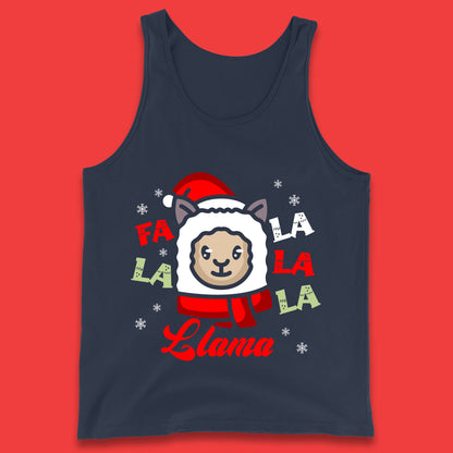 llama christmas tank top