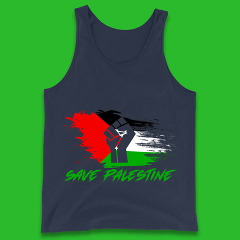 Save Palestine Freedom Protest Fist Palestine Flag Stand With Palestine Support Palestine Tank Top