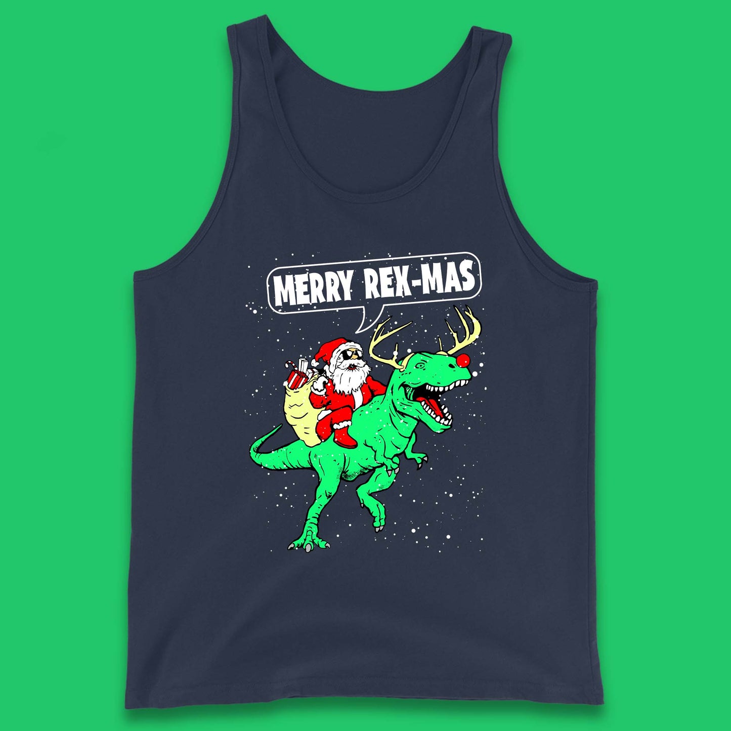 Merry Rex-Mas Christmas Tank Top