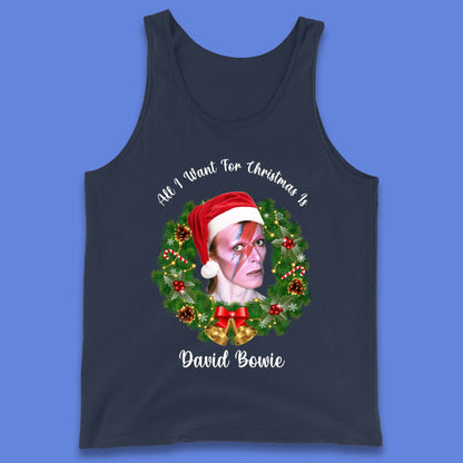 David Bowie Christmas Tank Top
