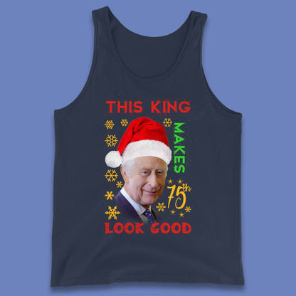 King Charles III Christmas Tank Top