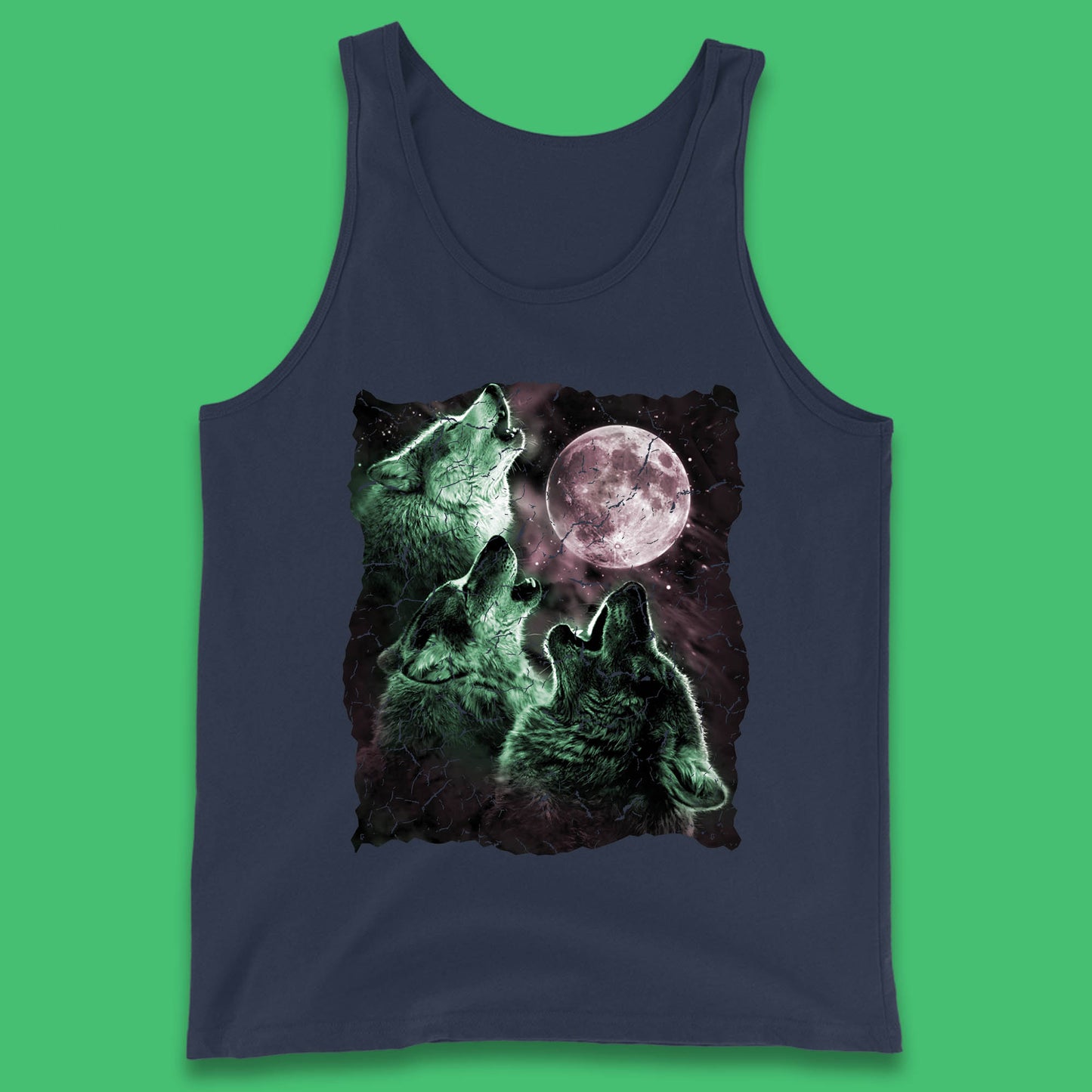 Three Wolf Howling At Moon Wild Free Wolves Three Wolf Dog Animal The Mountain Tank Top
