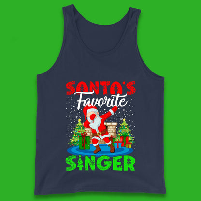 christmas dabbing santa tank top