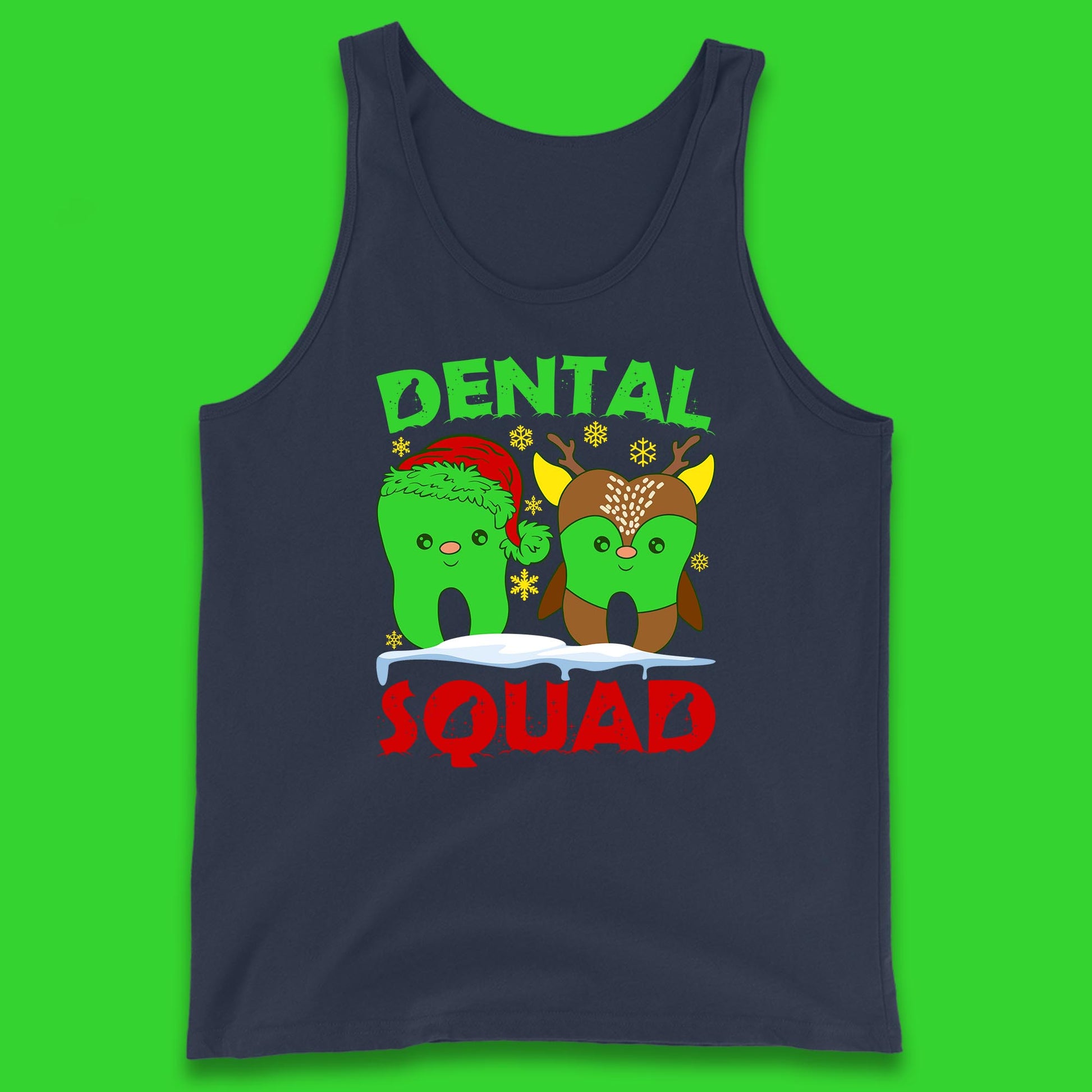 christmas dental squad tank top