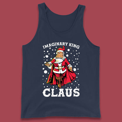 imaginary king santa christmas tank top
