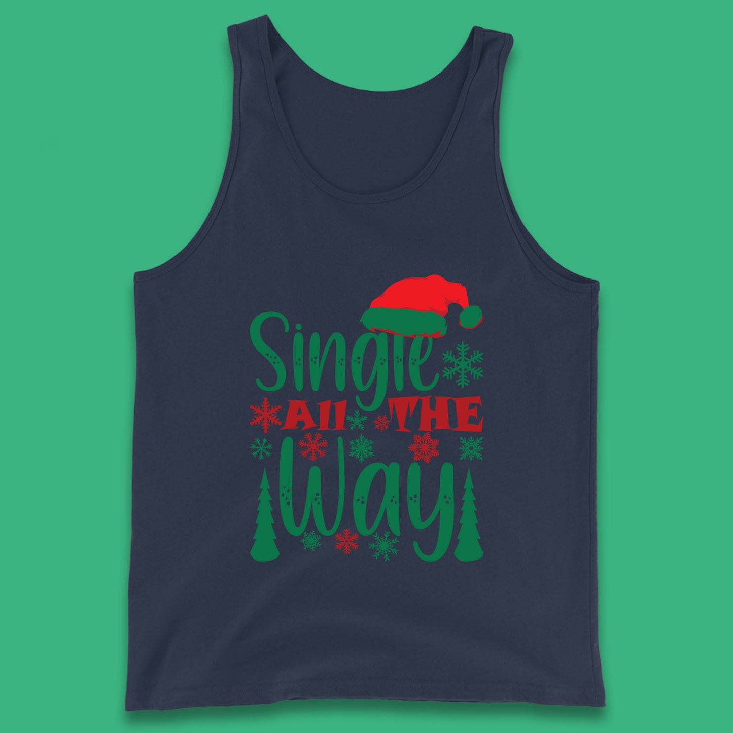 single all the way christmas tank top