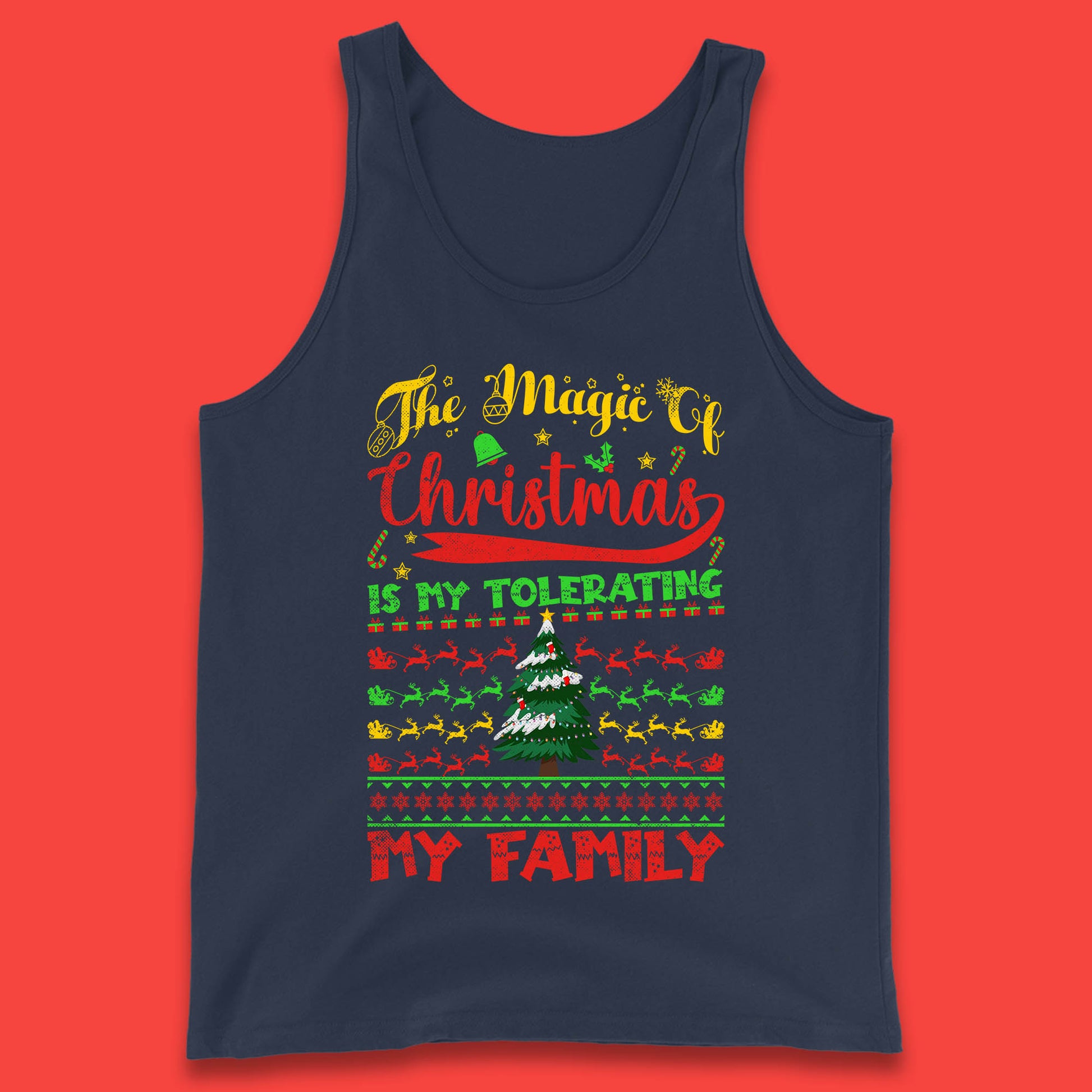 christmas quote tank top